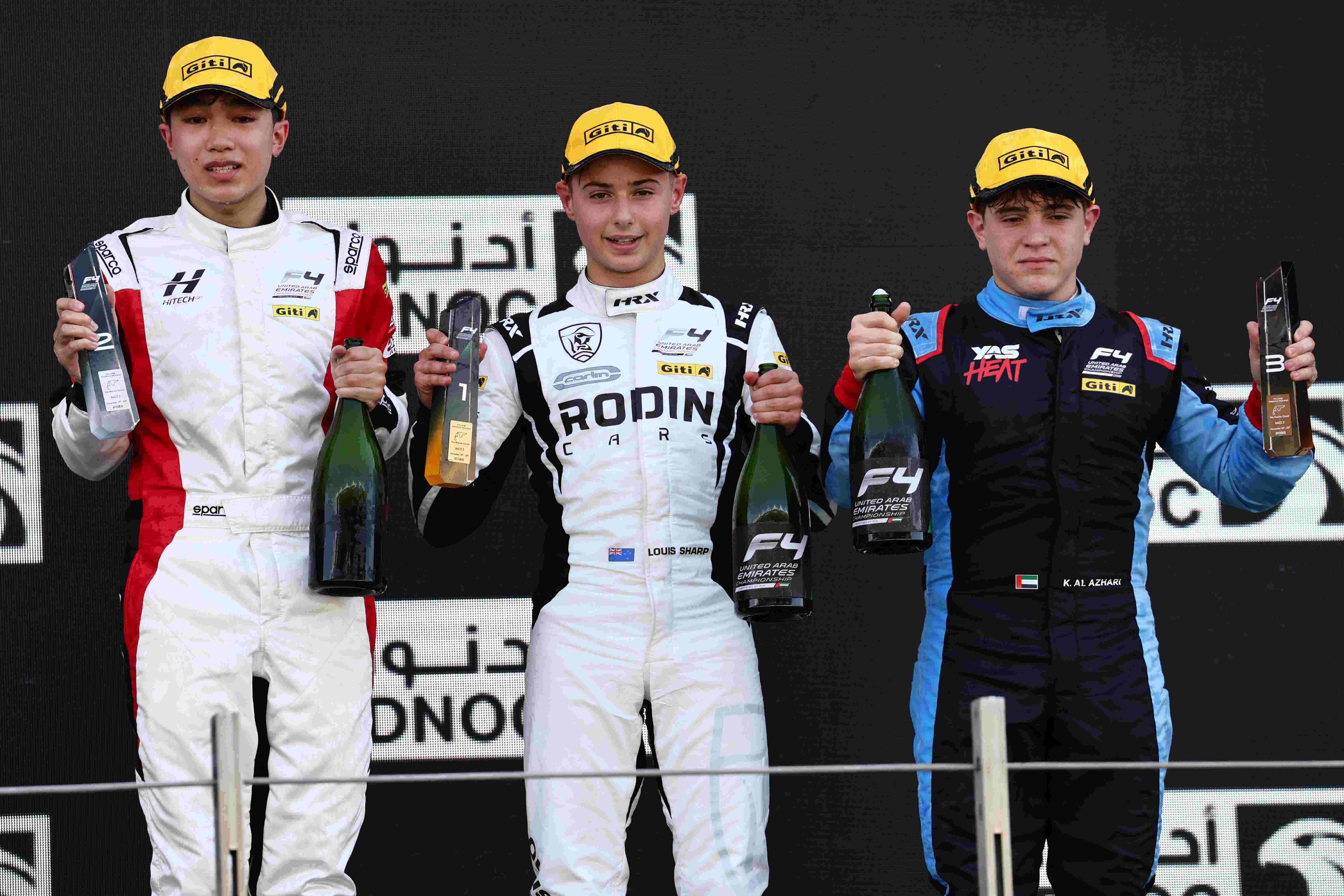Louis Sharp dominates F4 UAE Trophy Races at Abu Dhabi Grand Prix F4